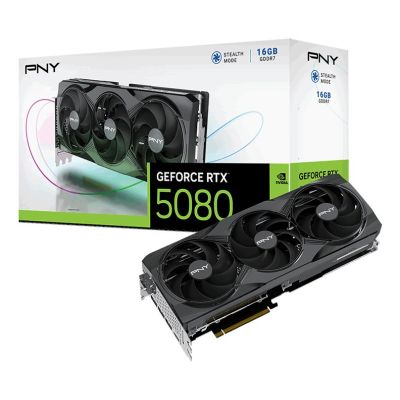 9. PNY GeForce RTX 5080 Triple Fan NVIDIA 16 GB GDDR7