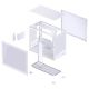 11. Jonsbo D32 STD PC-Gehäuse, Weiß, Mini-Gehäuse, mATX, gehärtetes Glas – Weiß