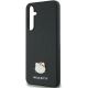 6. Hello Kitty Metal Logo Kitty Head Hülle für Samsung Galaxy A55 – Schwarz