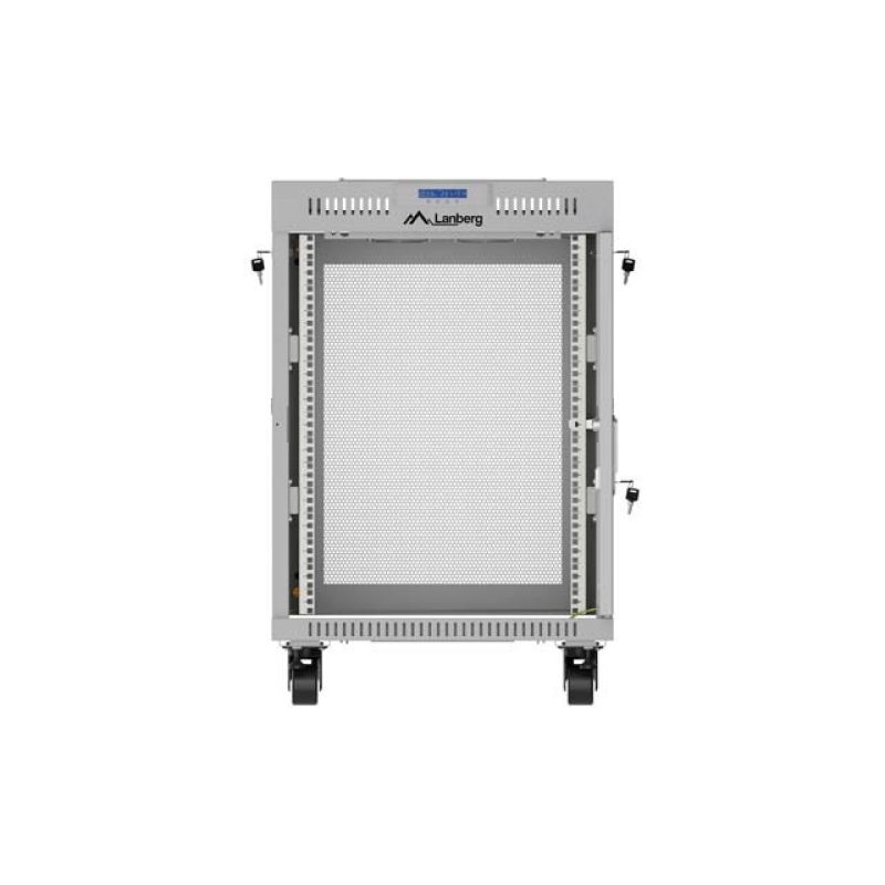 20. LANBERG Standschrank 19" 15U 600x800 LCD Grau