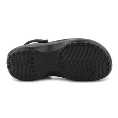 7. CROCS CLASSIC PLATFORM GLITTER CLOG W SCHWARZ 207241-001