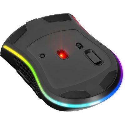 7. Defender Kabellose Maus GM-709L Warlock RF RGB 2400DPI 8P, 5 Hintergrundbeleuchtungsmodi, gelocht 52709