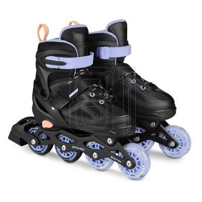 10. Spokey Quattro 4IN1 SPK-943430 Inlineskates Größe 34-37 BK/VT
