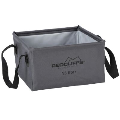 2. Faltbarer Reise-Wasserbehälter, quadratisch, 15 l, Grau, Redcliffs