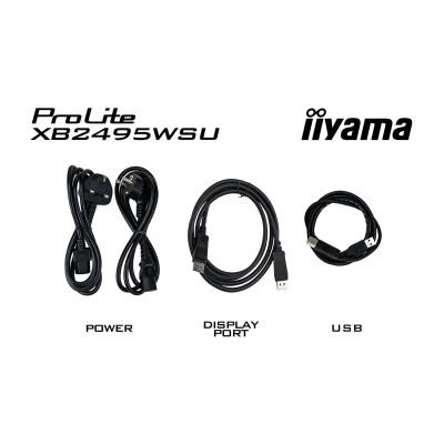 10. iiyama ProLite XB2495WSU-B1 Computermonitor 61,2 cm (24,1 Zoll) 1920 x 1200 px Full HD LCD Schwarz