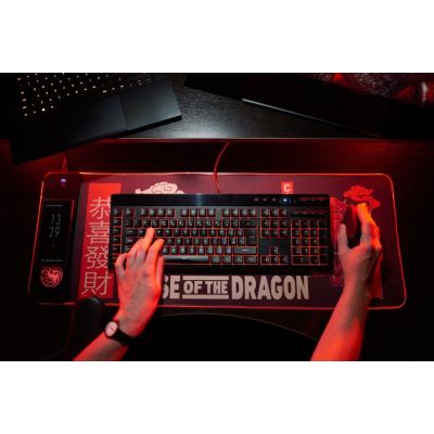 5. Numskull Games 154921 Mauspad Gaming-Pad Schwarz, Mehrfarbig, Rot