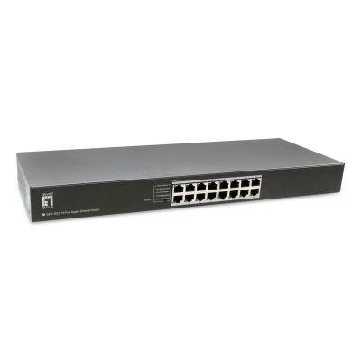 2. LevelOne GEU-1632 Unmanaged Gigabit Ethernet (10/100/1000) 1HE Grau