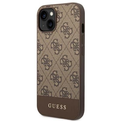 2. Guess 4G Stripe Collection Case für iPhone 14 Plus / 15 Plus 6,7" - Braun