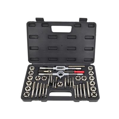 AWTOOLS Satz Gewindeschneidplatten und Schneideisen 40-teilig.