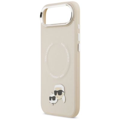 6. Karl Lagerfeld Karl & Choupette Pins MagSafe Hülle für iPhone Air - Beige