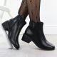 5. Gefütterte Damen-Ankle-Boots mit Blockabsatz, schwarz, Sergio Leone BT25239