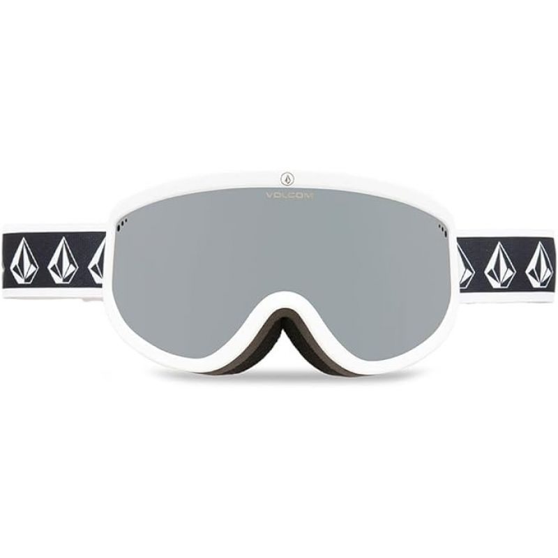 3. Volcom FOOTPRINTS WHITE RERUN/SILVER CHROME Snowboardbrille silber verspiegelt (VG0622316)