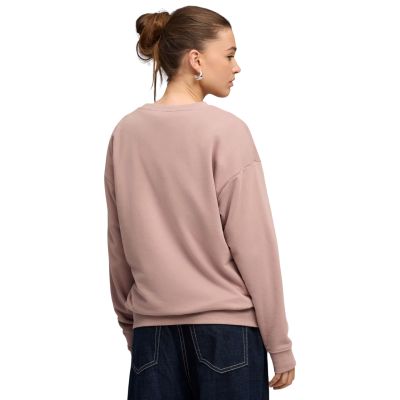4. Puma ESS Small No. 11 Logo Relaxed Crew Damen-Sweatshirt Pink 684975 88