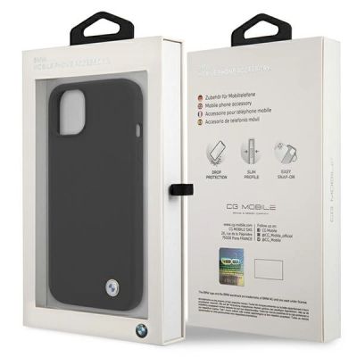8. BMW Silikon Signature Case für iPhone 13 - Schwarz