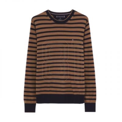 5. Tommy Hilfiger Feinmaschiger Merinopullover mit C-Ausschnitt und Spitzen M MW0MW25410