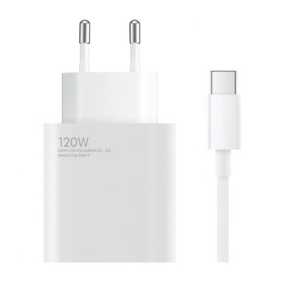 Xiaomi BHR9462EU 120W 6A USB-A Wandladegerät mit USB-C Kabel - Weiß