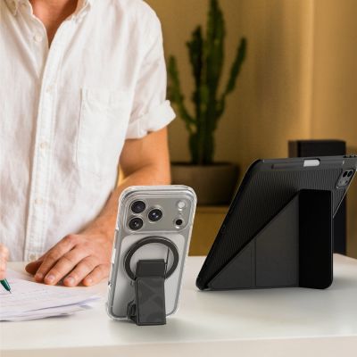 11. AmazingThing Titan Pro Objektivständer-Set für iPhone 18 Pro Max mit magnetischer Halterung und Ständer, kompatibel mit MagSafe – Transparent