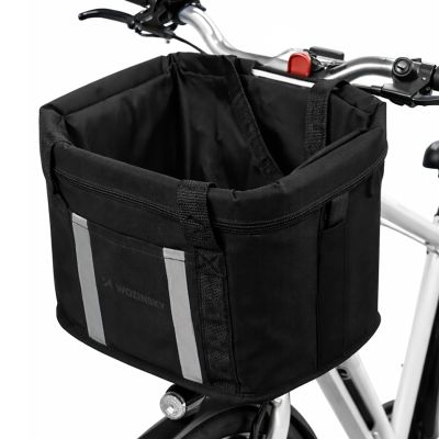 2. Wozinsky Großer Fahrradkorb aus Stoff – Schwarz