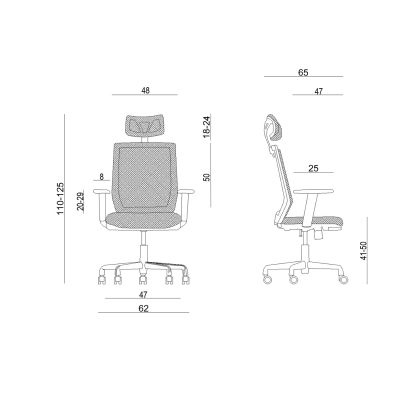 3. Ergonomischer Bürostuhl ESTA, schwarz
