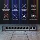 12. Extralink Switch PoE CERES 8x 100 Mbit/s PoE/PoE+, 2x RJ45 Uplink 100 Mbit/s, 96 W