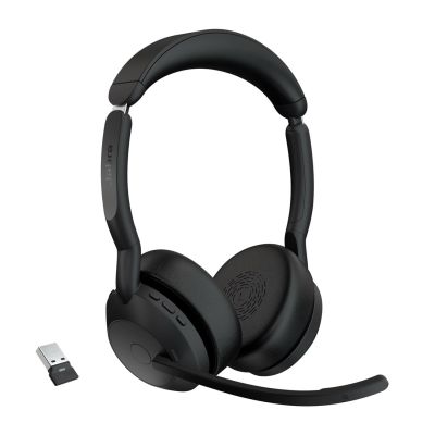 Jabra 25599-989-999 Kopfhörer/Headset Kabelloses Kopfband Bluetooth-Ladegerät für Büro/Callcenter Schwarz