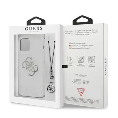 8. Guess GUHCP12LKS4GSI iPhone 12 Pro Max 6,7" Transparente Hardcase 4G Silver Charms Collection