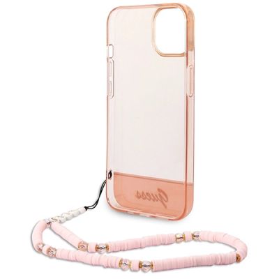 6. Guess GUHCP14MHGCOHP iPhone 14 Plus 6,7" różowy/pink hardcase Translucent Pearl Strap