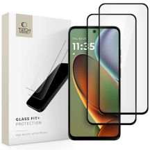Tech-Protect Glass Fit+ 2er-Pack Panzerglas für Motorola Moto G15 / G15 Power / G05 / E15 - Schwarz