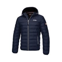 Pit Bull West Coast Wattierte Herren-Winterjacke Seacoast, Marineblau mit Kapuze