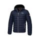 Pit Bull West Coast Wattierte Herren-Winterjacke Seacoast, Marineblau mit Kapuze