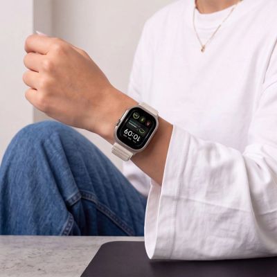 7. Tech-Protect Nylon Pro Armband für Apple Watch 44 / 45 / 46 / 49 mm – Beige