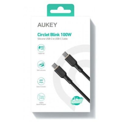 2. AUKEY CB-SCC101 USB-C QC PD-KABEL 1M 5A 100W