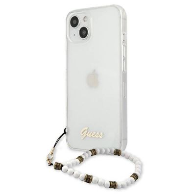 2. Guess GUHCP13MKPSWH iPhone 13 6.1" Transparente Hardcase White Pearl