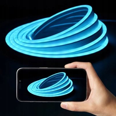 3. Vention Silikon-Neon-LED-Streifen mit IR-Fernbedienung, USB-5V-Netzteil, 2 m