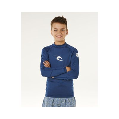 6. Lycra RIP CURL Waves Langarmshirt für Jungen, blau