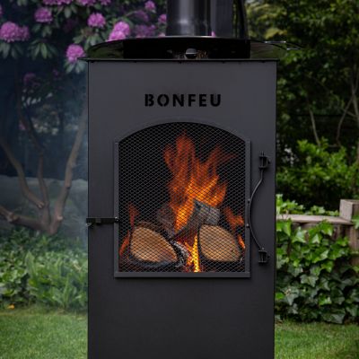 13. BonFeu BonCarré Gartenkamin Schwarz 3503