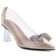 Transparente Pumps mit Schleife am Zierabsatz Vinceza 62275