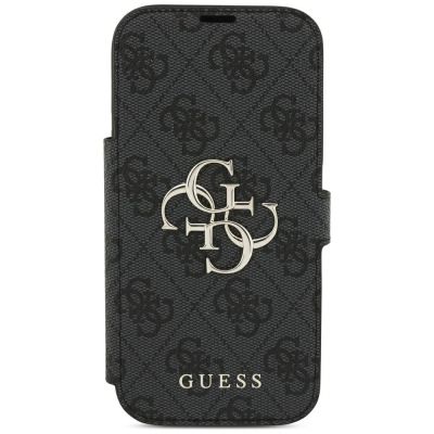 3. Guess Book 4G Metall-Logo-Hülle für iPhone 18 Pro / 17 Pro – Schwarz