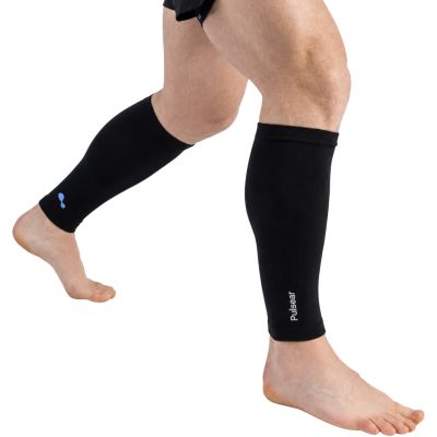 2. Pulsaar Active Waden- und Schienbeinkompressionsbandage mit Germanium, 2 Stück, schwarz, 4212