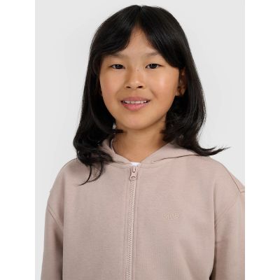 5. Mädchen-Sweatjacke mit Kapuze 4F 4FJRAW25TSWSF2466-83S