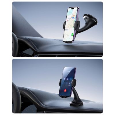 7. Joyroom JR-ZS259 mechanische Autohalterung universal für Telefon am Cockpit/Fenster – Schwarz