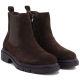 8. Damen-Ankle-Boots aus Leder, Wildleder, Schokoladenbraun, Sergio Leone BT-01-S