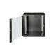 5. Digitus Unique 19" 12U 600x600 Wand-Netzwerkschrank, Glastür, schwarz, ungeteilt, montiert, 100 kg