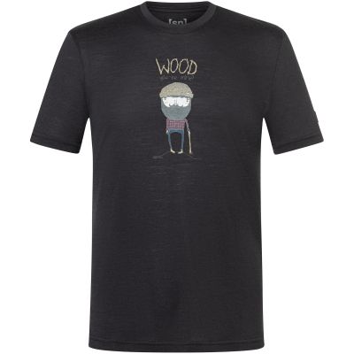 4. Herren-T-Shirt SUPER.NATURAL M WOOD CRAFTI TEE, schwarz
