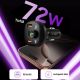4. Tech-Protect CC06 3-Port PD72W Autoladegerät mit Sender - Schwarz