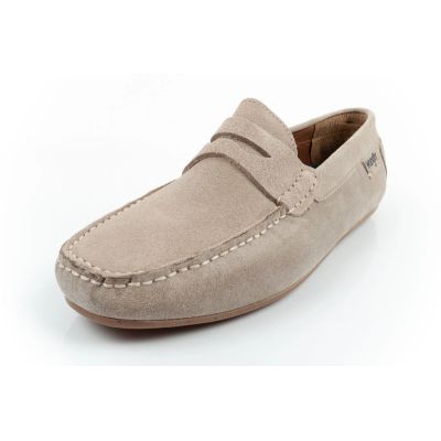 3. Wrangler Herrenschuhe Maifield Wildledermokassins, Naturleder, Beige