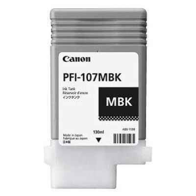 2. Canon PFI-107MBK Original Matt Schwarz 1 Stück.