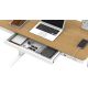 6. ACTIVEJET Schreibtisch mit elektrischer Höhenverstellung, Höhe 120x60 ET119S weiß/eiche