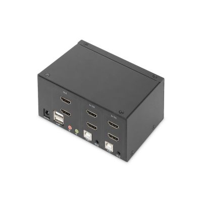 6. KVM-Switch, 2 Ports, Dual-Display, 4K, HDMI