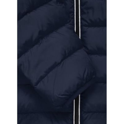 10. Pit Bull West Coast Wattierte Herren-Winterjacke Seacoast, Marineblau mit Kapuze